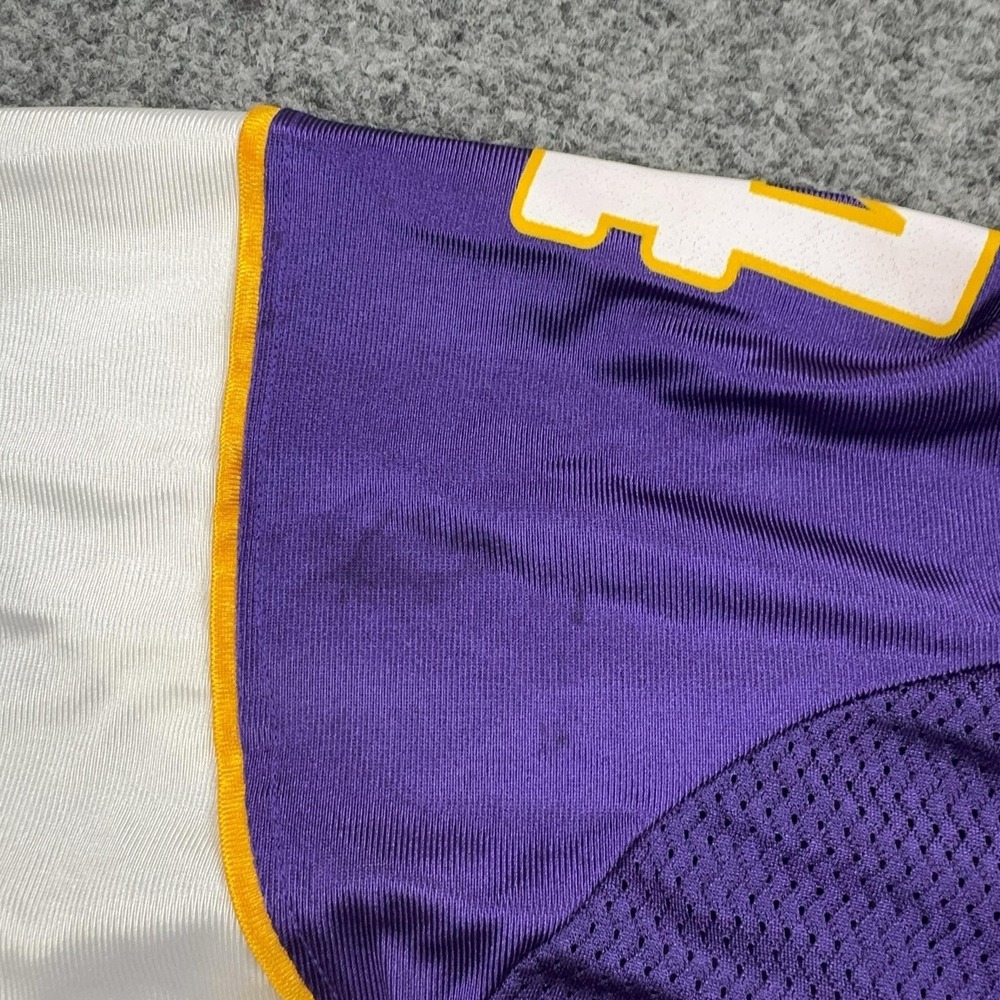 Minnesota Vikings Jersey Mens Medium Purple NFL Football Brett Favre 4 Reebok - Picture 9 of 16